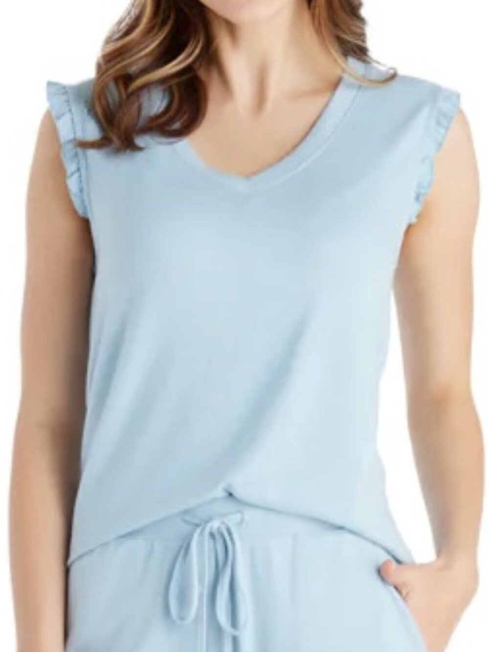 Dream Ruffle Tank - Surf